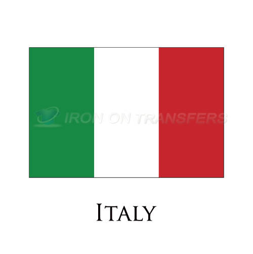 Italy flag Iron-on Stickers (Heat Transfers)NO.1900